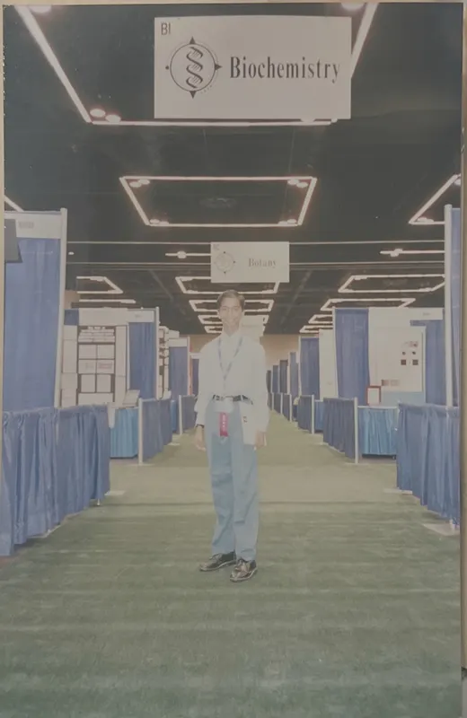 Praveen Kumar Gorakavi — At the Intel International Science & Engineering Fair, Portland, 2004