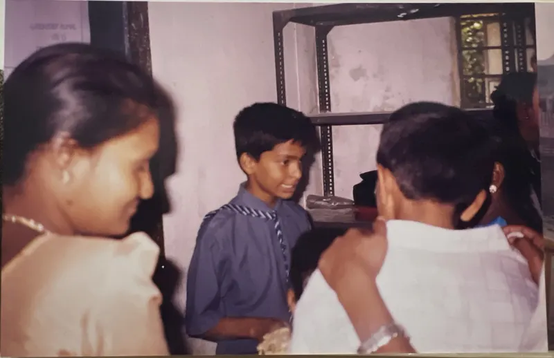 Praveen Kumar Gorakavi — Explaining inventions at a national science exhibition — a regular fixture from age twelve